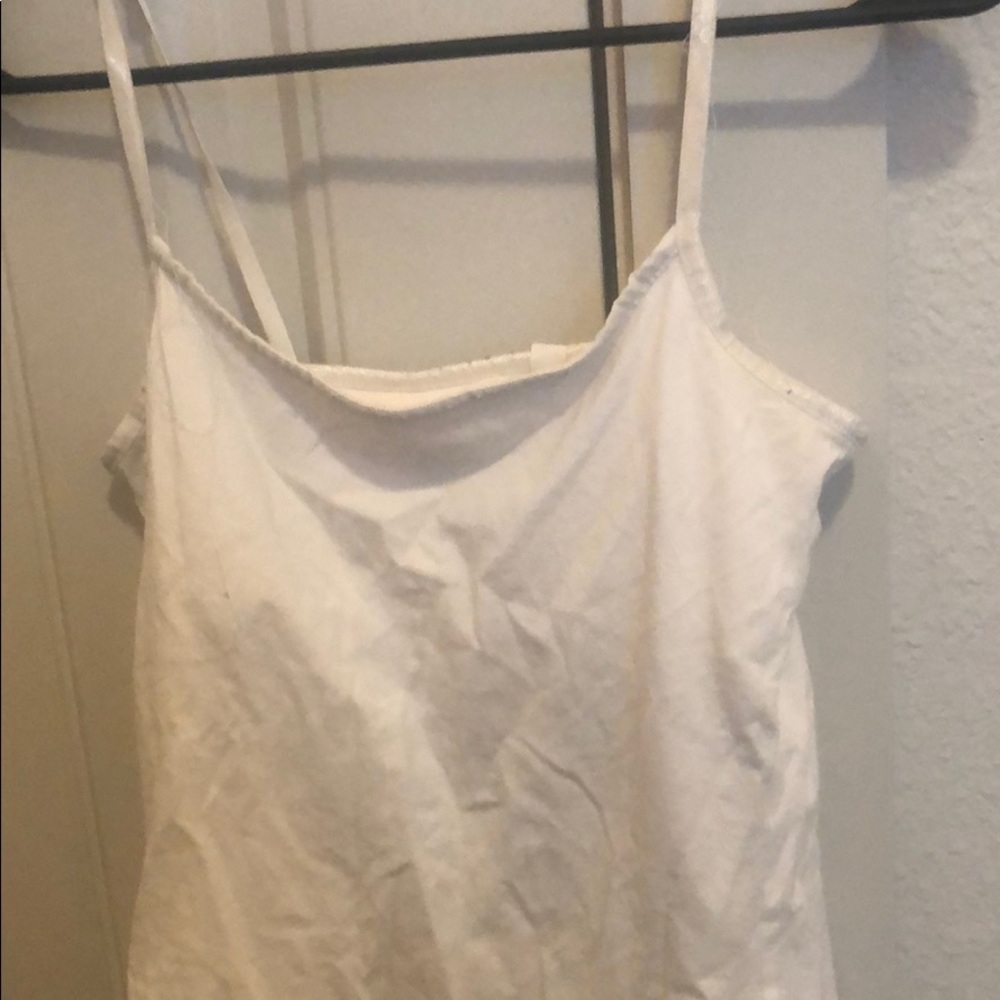 White spaghetti top